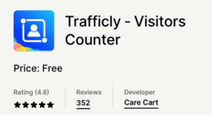 A visitor counter is a marketing tool that establishes social proof on your shop. It shows visitors that they are not alone shopping there and boosts your shop's credibility. This can give visitors confidence to buy from you without hesitation.