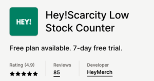 The widget can be added to product pages to indicate how many items are left for a specific variant. This approach motivates visitors to complete their purchase quickly, thanks to the sense of scarcity it creates.